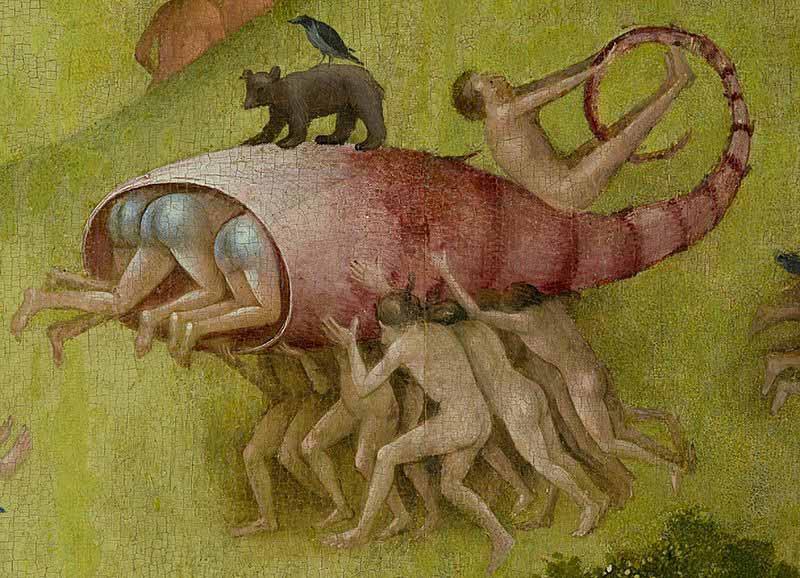 The Garden of Earthly Delights, central panel, Hieronymus Bosch